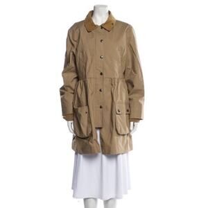 Red Valentino Neutral Tan Knee Length Coat Size 10